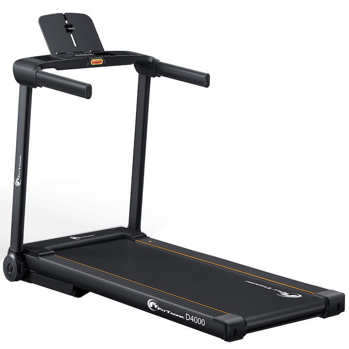 Banda de alergare electrica FitTronic Delta 4000, motor 2.0 CP, inclinatie electrica 18%, greutate suportata 120 kg, Aplicatii Zwift, Kinomap, Besyfit