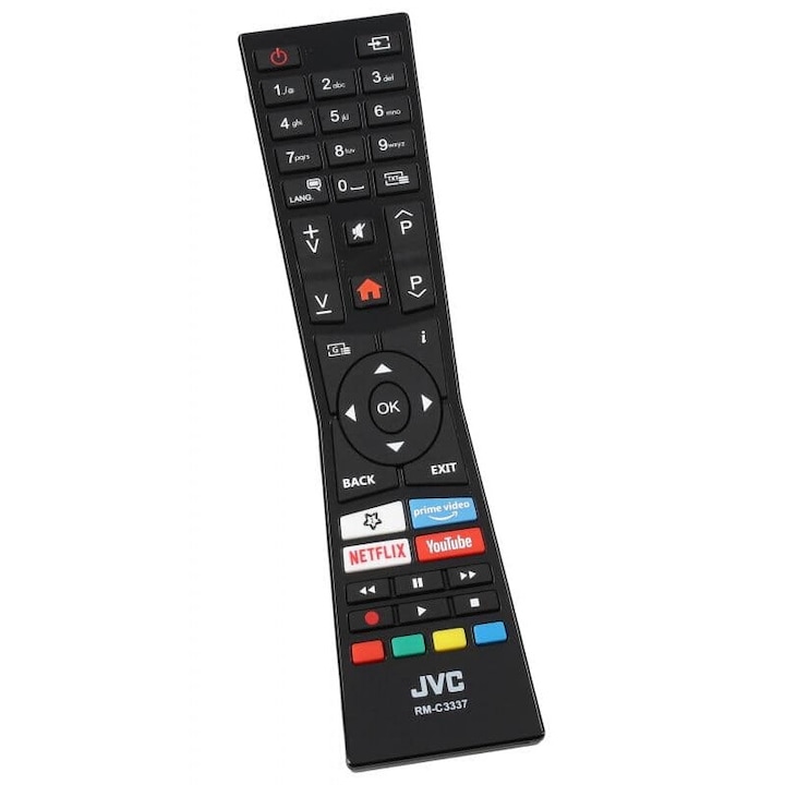 ΠΡΠΈΠ³ΠΈΠ½Π°Π»Π½ΠΎ JVC RM-C3337 Netflix/YouTube/Prime Video Remote Control - Π§Π΅ΡΠ½ΠΎ