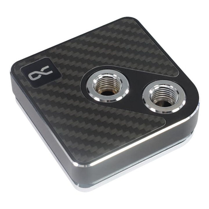Bloc de apa Alphacool, Core 1 Carbon, 1/4", negru, 72 x 26.5 x 72 mm, 540g