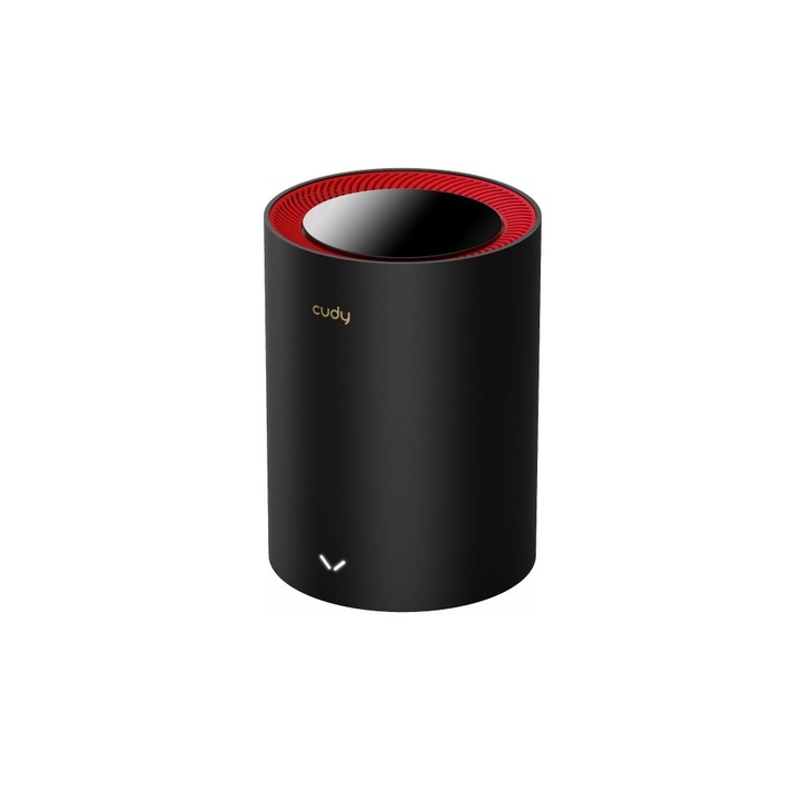 Безжичен рутер Cudy M3000 Двубандов 2,4 GHz/5 GHz Wi-Fi 6, 5 антени, черен / червен