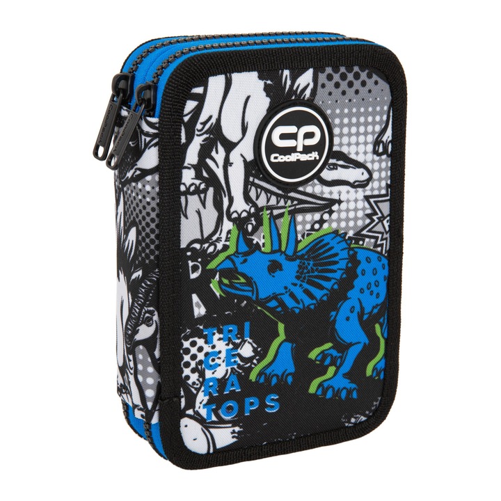 Ученически несесер с пособия Coolpack, Jumper 2, T-Rex, С два ципа
