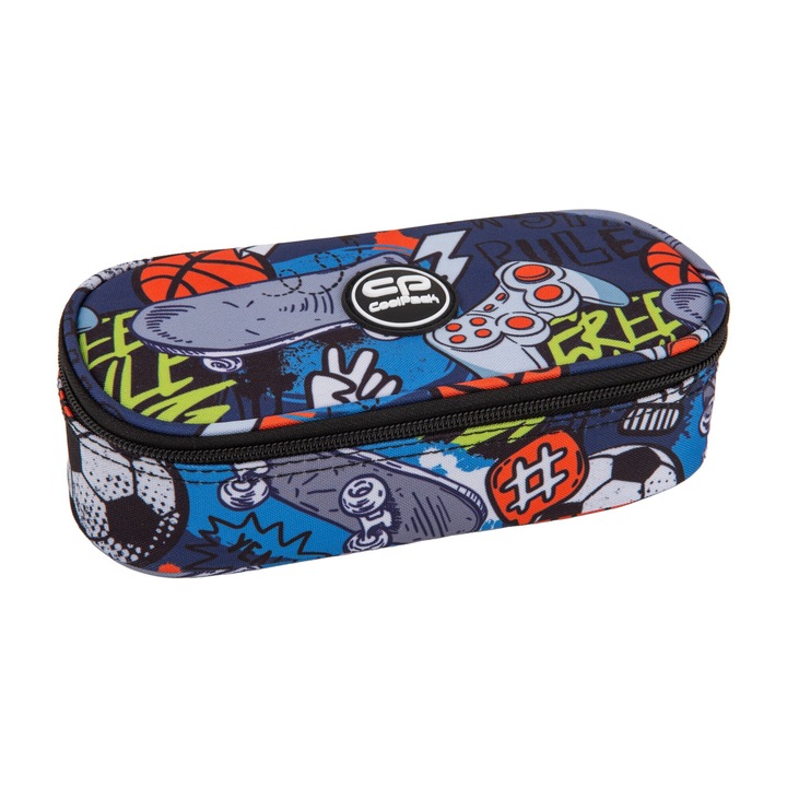Ученически несесер CoolPack, Campus, Hobby, Без съдържание, 23 х 9 х 5, Многоцветен