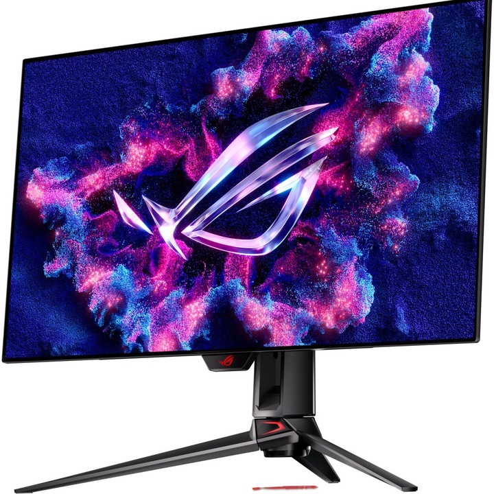Монитор 32'' ASUS ROG Swift OLED PG32UCDP, WLED, OLED, 3840 x 2160 4K, USB Type-C с DisplayPort ф-я, 1 x DisplayPort 1.4, Optical Digital Audio изход, 1 x Audio Out, 3 x USB 3.2, 2 x HDMI 2.1