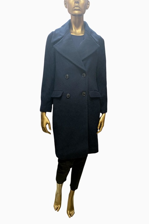 Palton de damă ETAM M Richardson 477588, Conține lână, Lungă, Împotrivată, Albastru bleumarin, Bleumarin