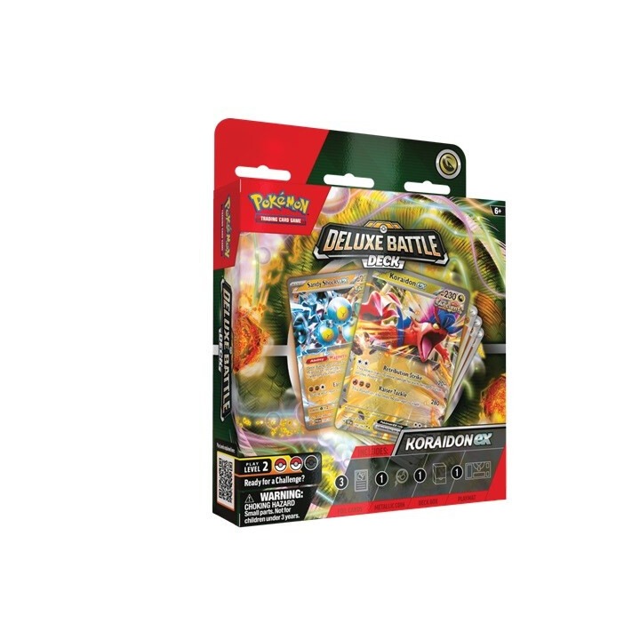 Carti de joc Rebel Pokemon Koraidon/Miraidon deluxe, 58307, 2-4 jucatori, multicolor