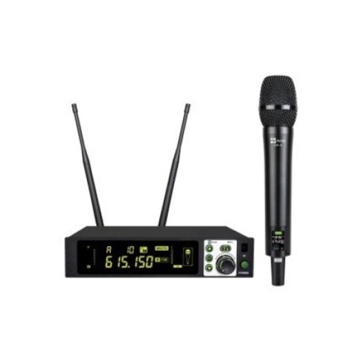 AVTEK WM 1H безжична микрофонна система, ръчен микрофон, 150 м, истинска технология за разнообразие
