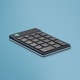 R-Go Numpad Break OEM цифрова клавиатура, Bluetooth, черна, размери 87x139x10.5mm