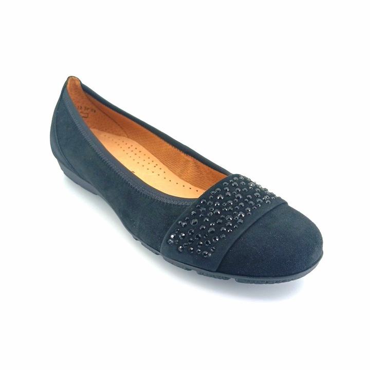 Балерини, Gabor, велур, черен цвят