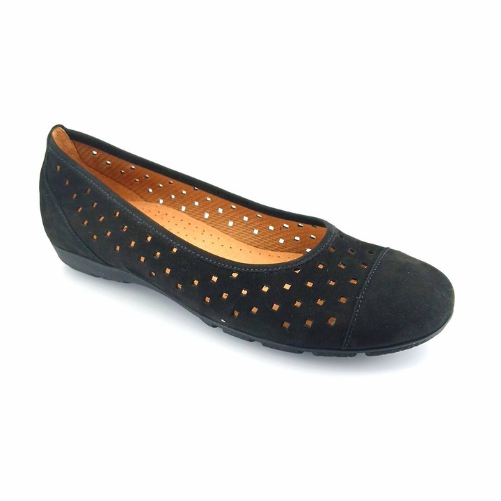 Балерини, Gabor, кожа набук, черни