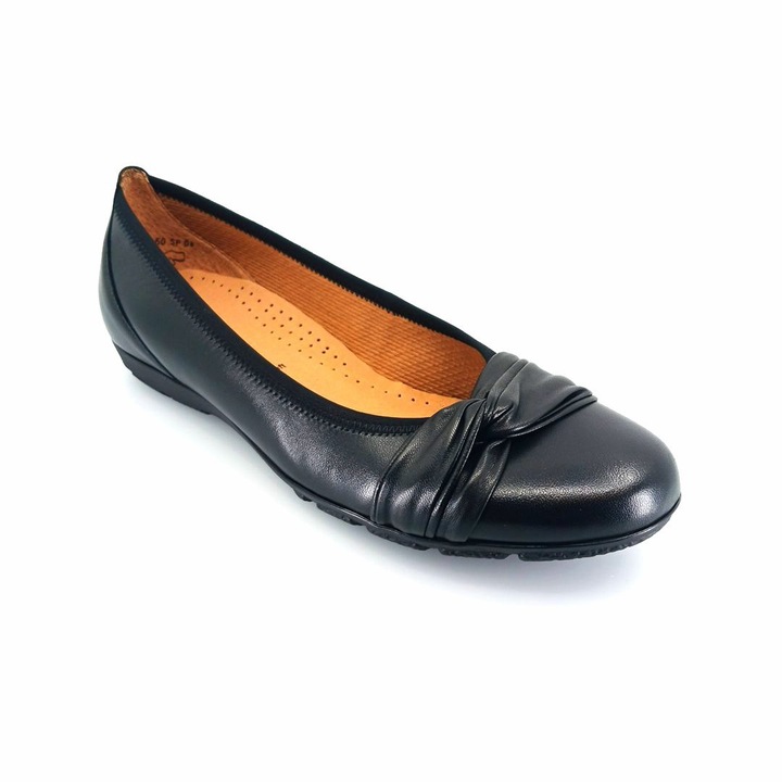 Балерини, Gabor, кожа, черни, 40 EU