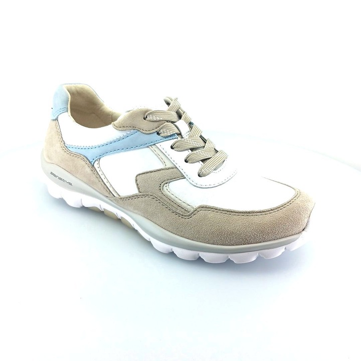 Маратонки Gabor, кожа, Бял/Бежов