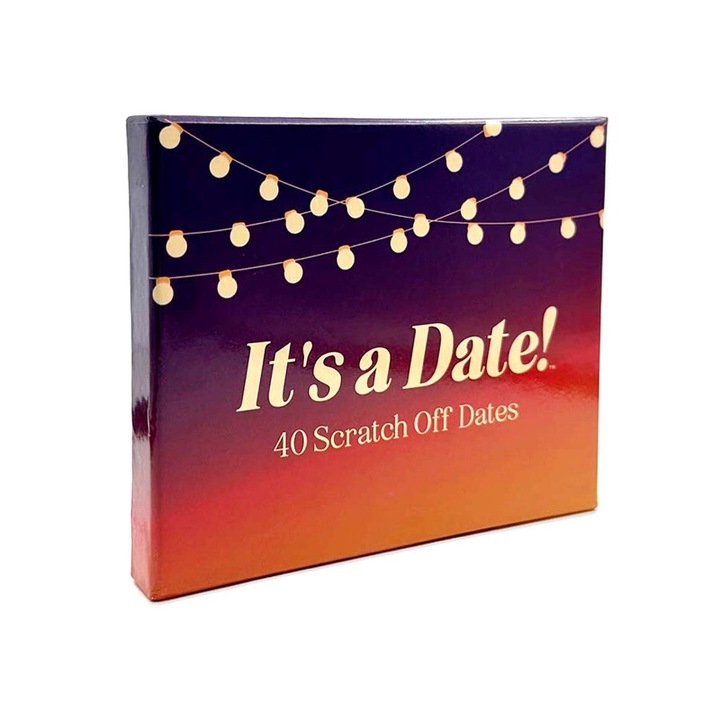 Set de 40 carduri de data romantica cu zgariere pentru cupluri