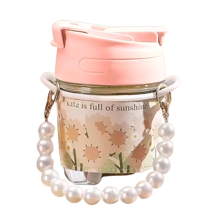 Gyöngyüveg pohár, szett, elegáns kivitel, tartós, 300ml