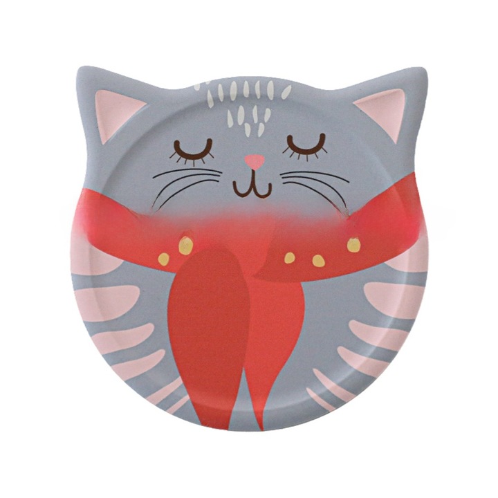 Italalátétek, kreatív design, rajzfilm stílusú, fa anyagú, nedvszívó, szett