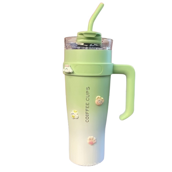 40oz rozsdamentes acél pohár, nagy kapacitású, hidegszigetelés, készlet