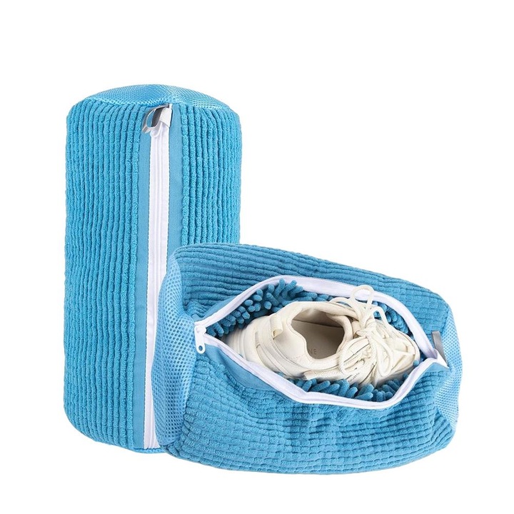 Комплект от 2 чанти за пране на обувки, дълбоко почистване, сини, универсален размер