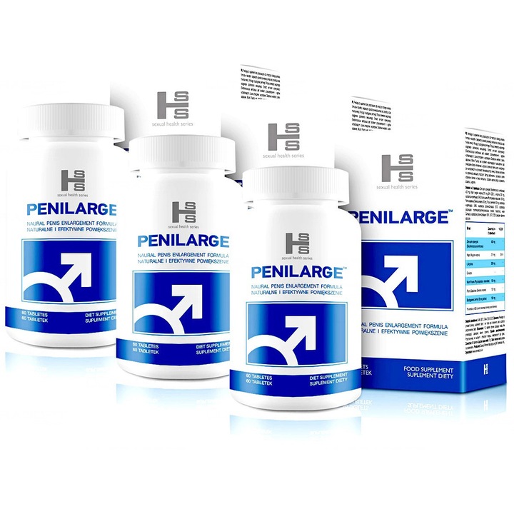 3x SET, Supliment alimentar, Stimulare, Incredere masculina, Erectie, Formula naturala, Penilarge, 60buc