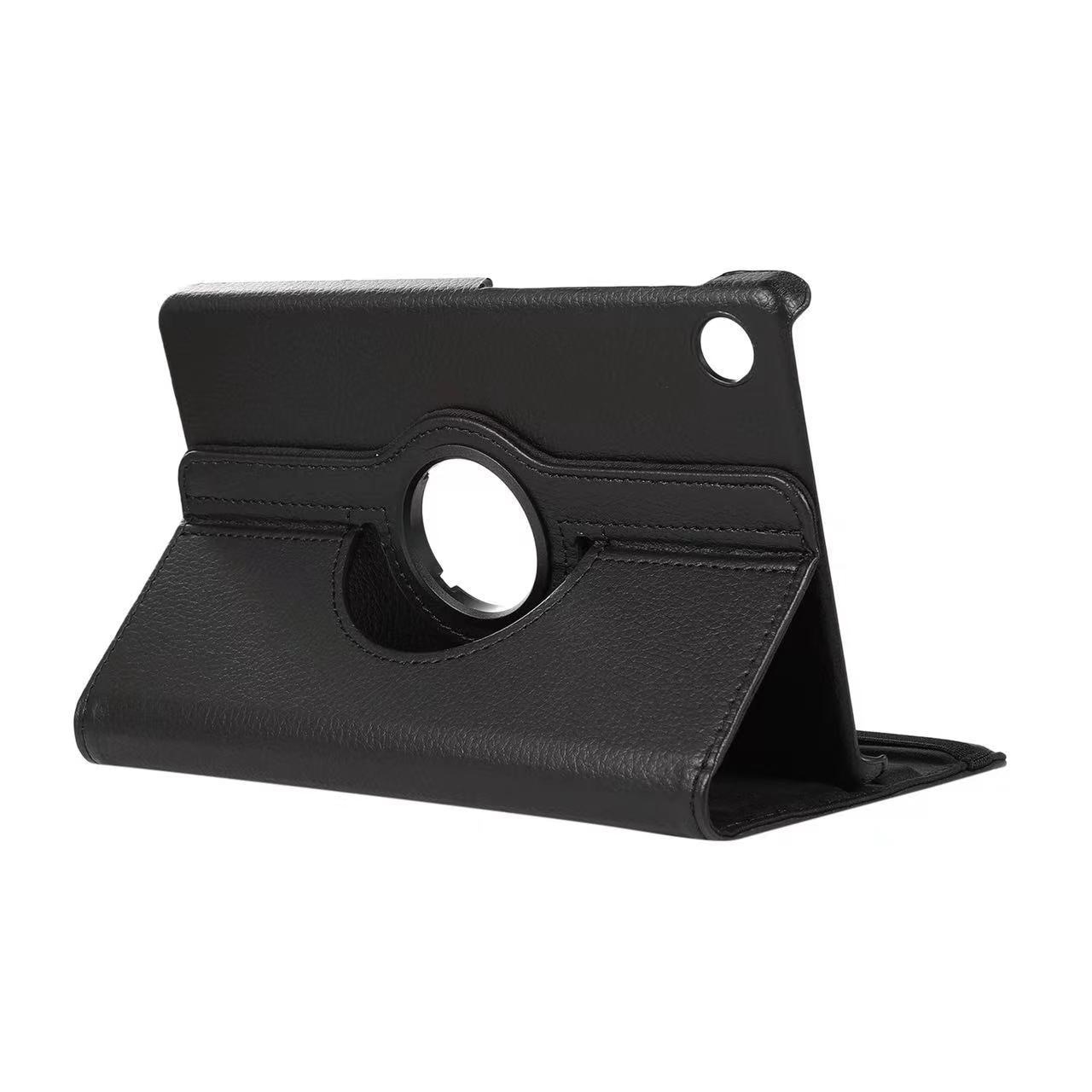 Husa protectoare rotativa 360 grade pentru tableta, compatibila cu Samsung Tab A9 8.7 inch X110/X115, neagra