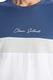 LC WAIKIKI, Tricou colorblock cu decolteu la baza gatului, Alb, Indigo, S