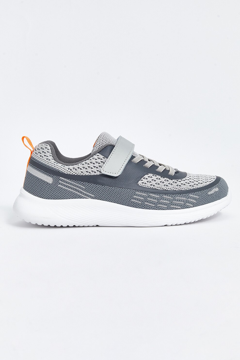 LC WAIKIKI, Pantofi sport cu benzi velcro, Gri, Portocaliu, 37 EU