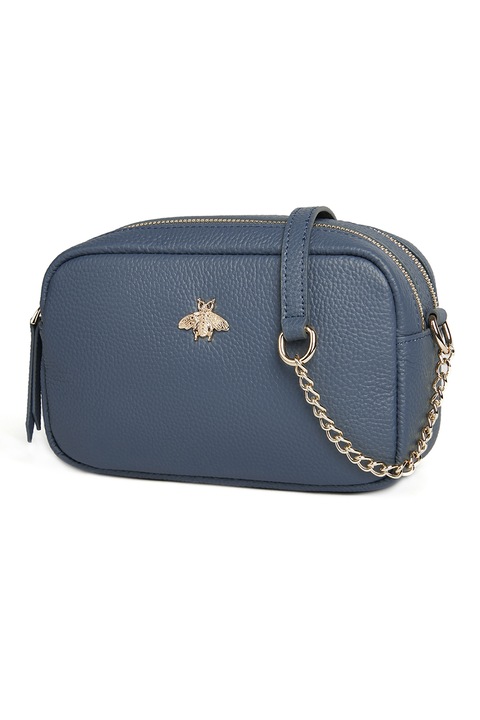 C'iel, Elsa keresztpántos bőrtáska, Púderkék