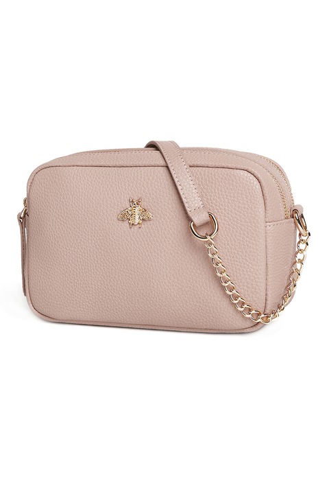 C'iel, Geanta crossbody din piele Elsa, Roz prafuit