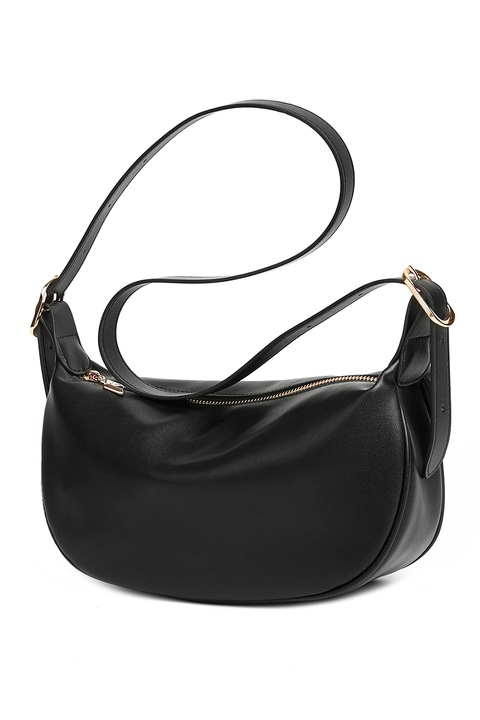 C'iel, Petra állítható pántos bőr válltáska, Fekete