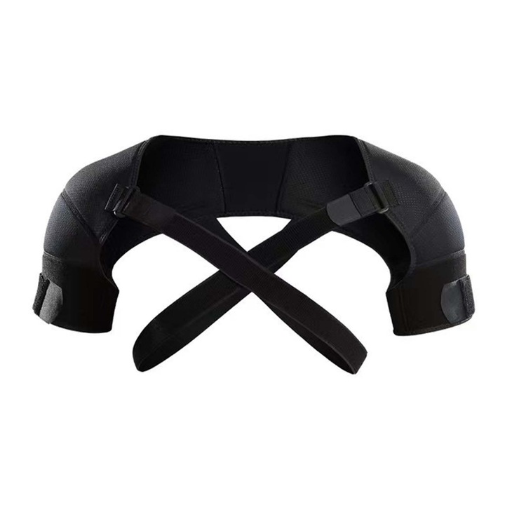 Corector ergonomic de postura, TREXORA, curele ajustabile, suport pentru spate, negru, S/M