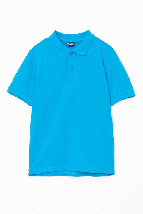 LC WAIKIKI, Tricou polo de bumbac pique, Albastru royal