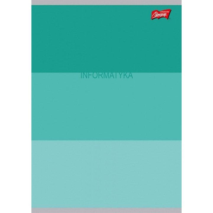 Tematikus jegyzetfüzet A5 60 lapos, Unipap, Számítástechnika, laminált borító, piros él