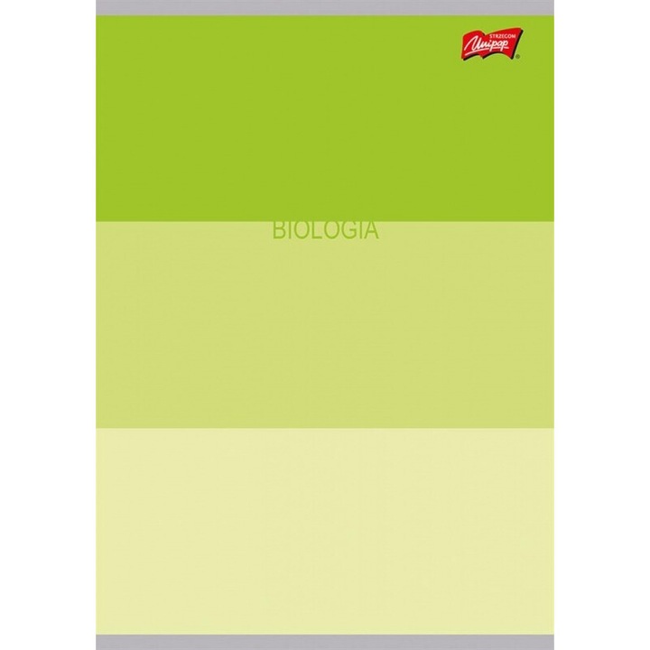 Tematikus jegyzetfüzet A5 60 oldal Biológia, Unipap, laminált borító, modern grafika, lekerekített élek