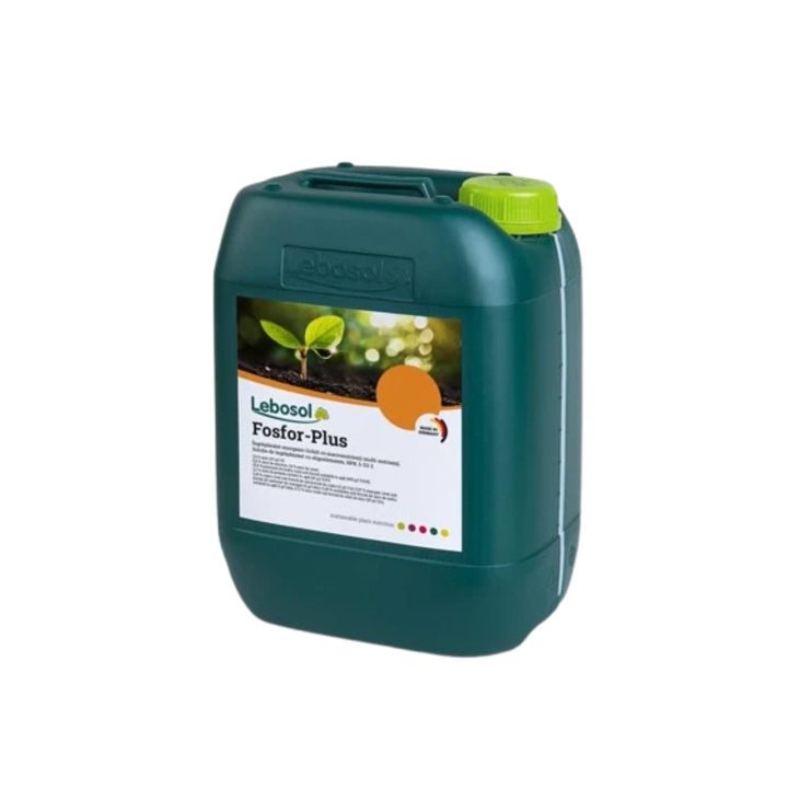 Ingrasamant foliar NPK complex, cu adaos de microelemente, cu utilizare in majoritatea culturilor, Lebosol Fosfor-Plus, 10 l