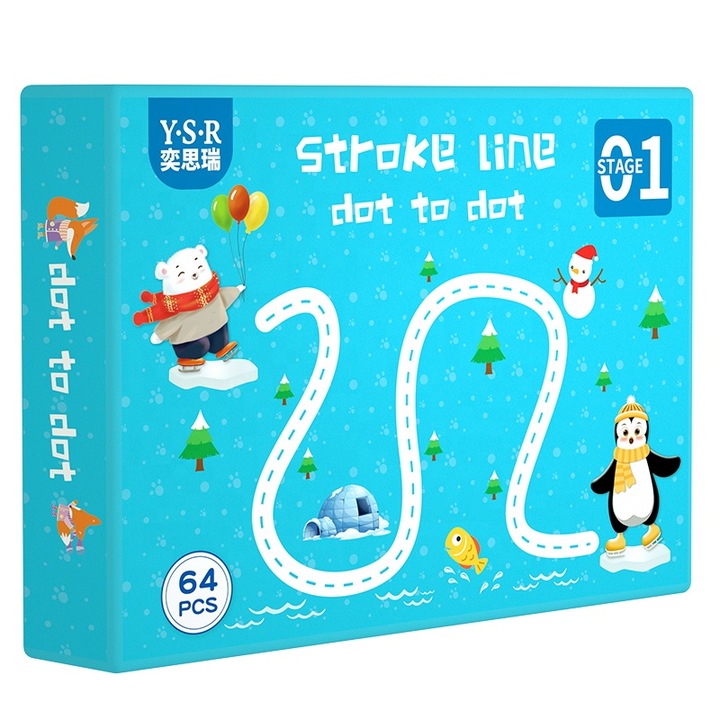 Író és rajzoló foglalkoztató füzet gyerekeknek (2-6 éves korig)