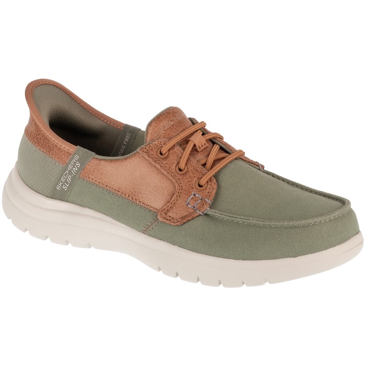 Дамски обувки Skechers Slip Ins: On-The-Go Flex - Palmilla 136536, Зелен