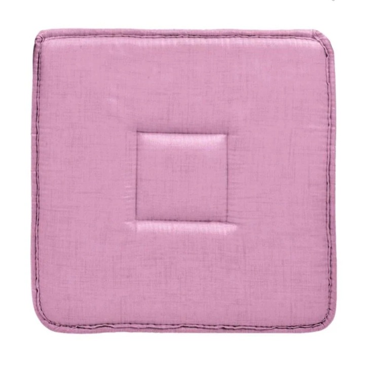 Perna scaun, cu doua fete, roz, 39x39x3cm