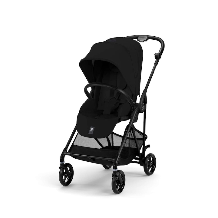 Бебешка количка Cybex Gold Melio Carbon B, Magic Black, Черен