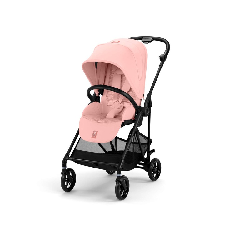 Carucior pentru bebelusi Cybex Gold Melio Carbon B, Candy Pink, roz