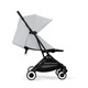 Детска количка Cybex Gold Orfeo Fog Grey, Черна рамка, Сив