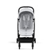 Детска количка Cybex Gold Orfeo Fog Grey, Черна рамка, Сив