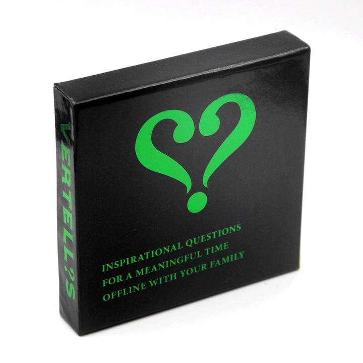 Társasjáték, Vertellis Family Edition, társalgási játékok, 4-10 játékos, zöld