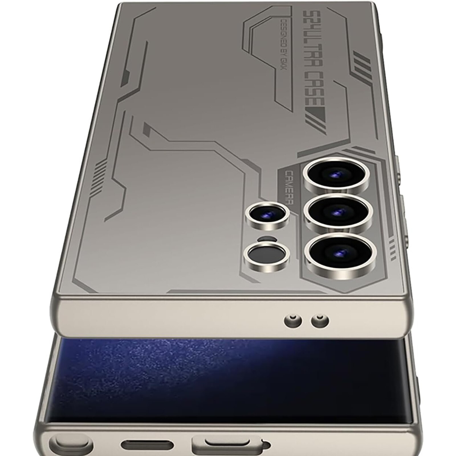 Husa telefon, TREXORA, rezistent la impact, anti-amprente, gri, pentru Samsung S25 Ultra, Policarbonat