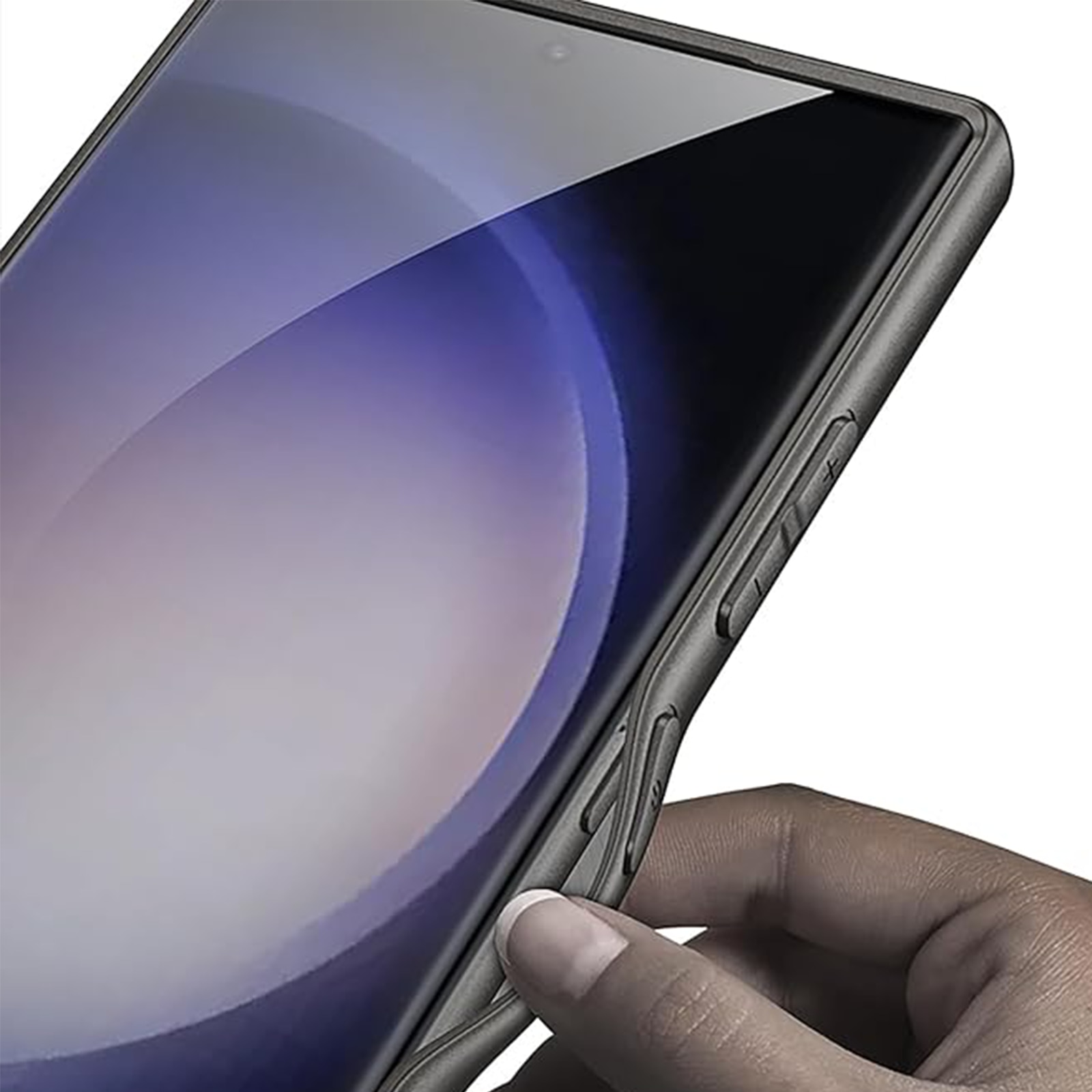 Husa telefon, TREXORA, rezistent la impact, anti-amprente, gri, pentru Samsung S25 Ultra, Policarbonat