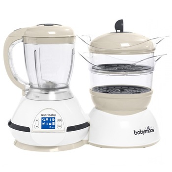 Aparat de gatit 5 in 1 Babymoov Nutribaby A001115, Crem Aparat de gatit 5 in 1 Babymoov Nutribaby A001115, Crem