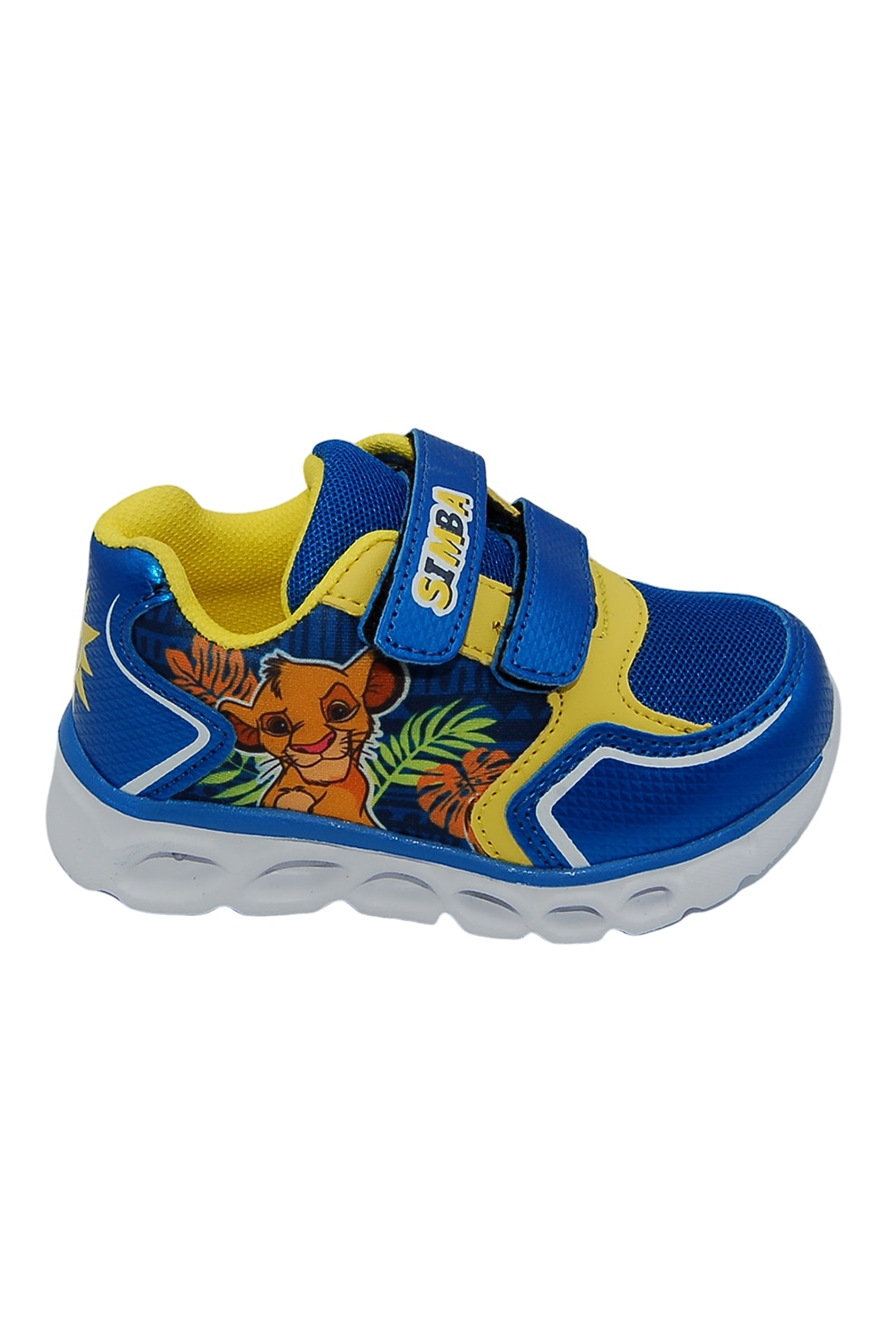 Walt Disney, Pantofi sport cu LED-uri Simba, Galben, Albastru, 24 EU