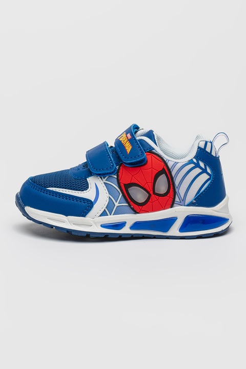 Marvel, Pantofi sport cu LED Spiderman, Rosu/Alb/Albastru royal