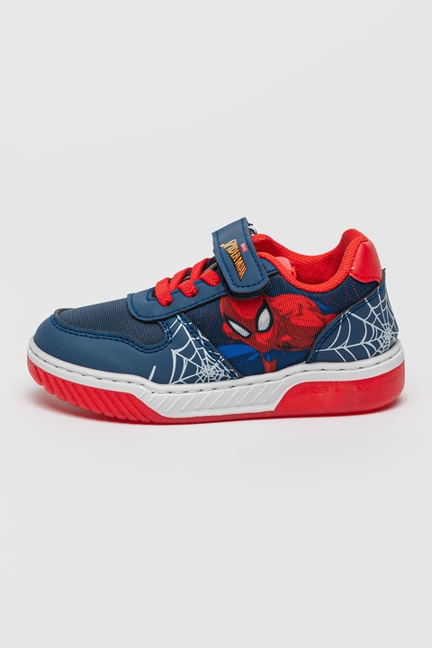 Marvel, Pantofi sport cu LED Spiderman, Rosu/Bleumarin