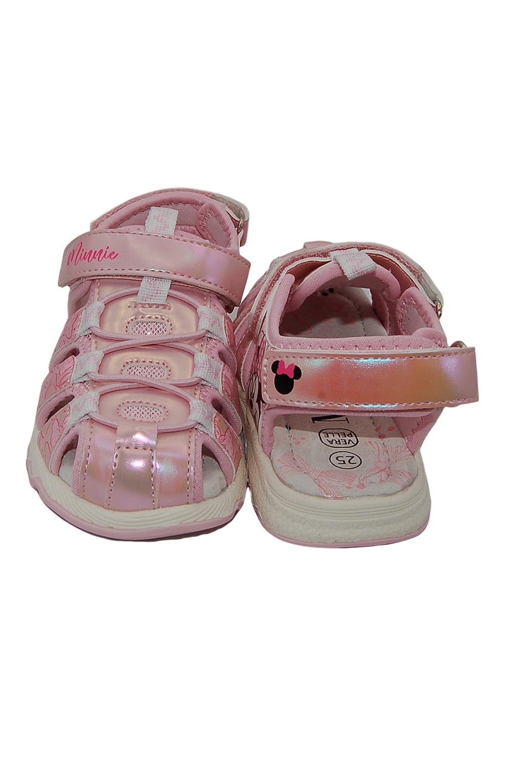 Walt Disney, Sandale fisherman Minnie Mouse, Alb, Roz pastel, 30