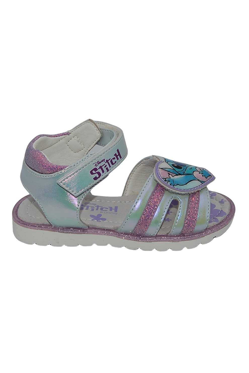 Walt Disney, Sandale cu velcro Stitch, Albastru pastel, Lila, 25 EU