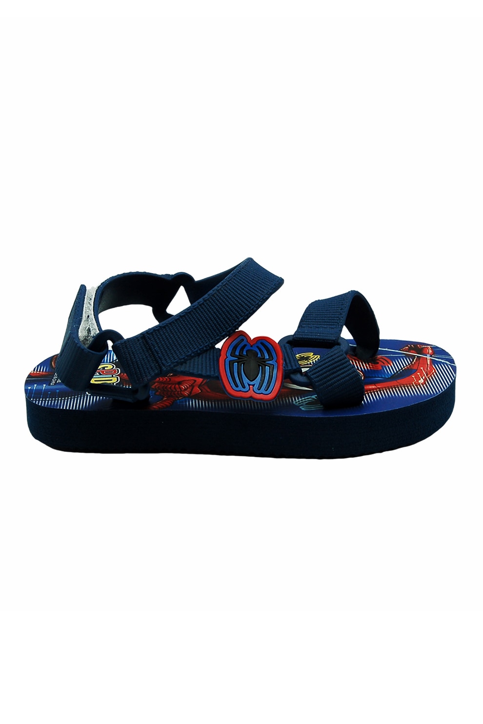 Marvel, Sandale cu velcro si Spiderman, Rosu, Albastru, 21 EU