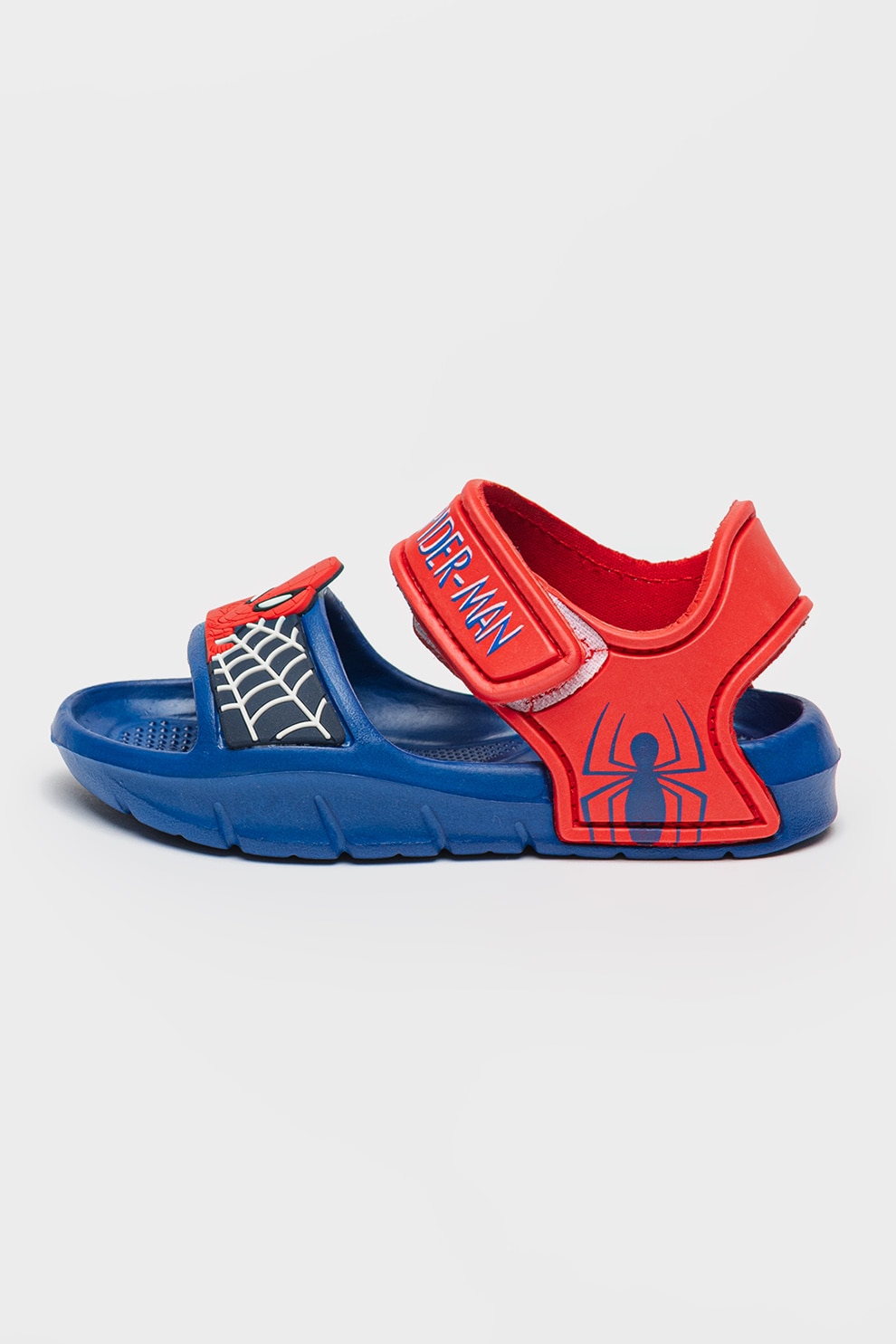 Marvel, Sandale cu velcro Spider-man, Rosu, Alb, Bleumarin, 32 EU
